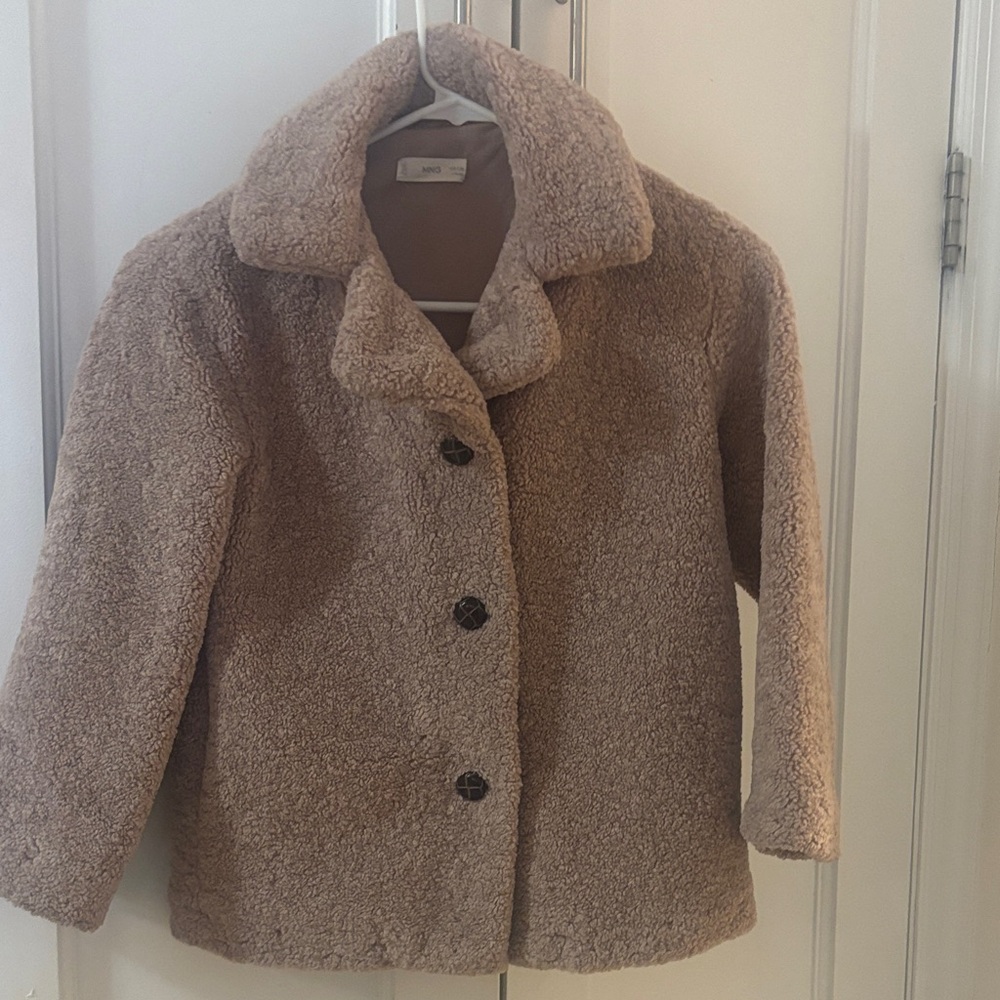 Warm Tan Kids Puffer Coat